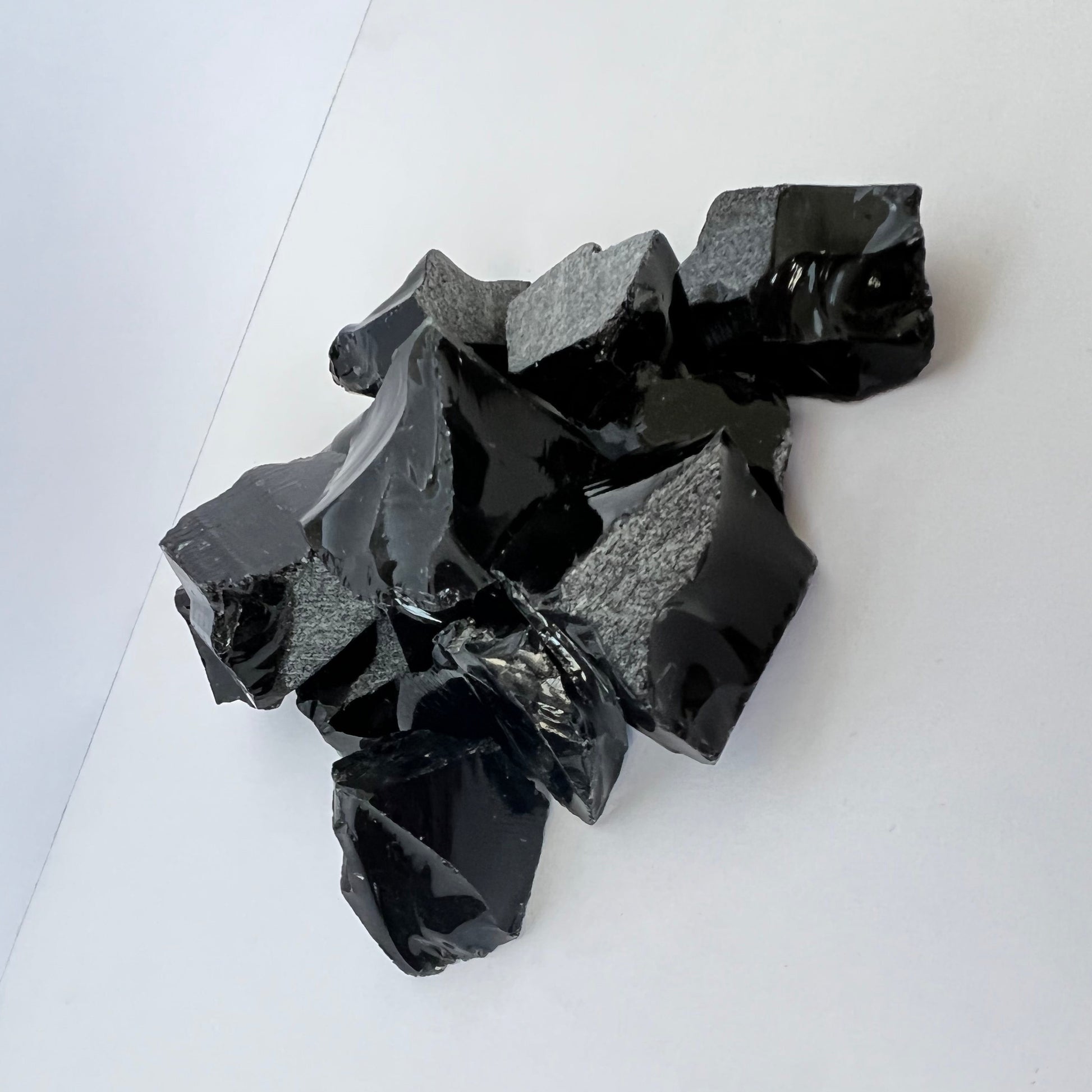 Raw Black Obsidian Stones