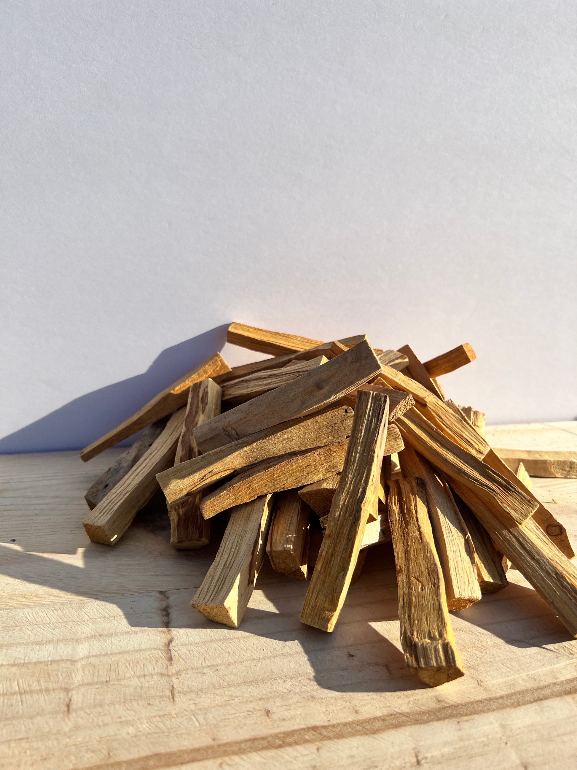A pile of holy wood sticks.