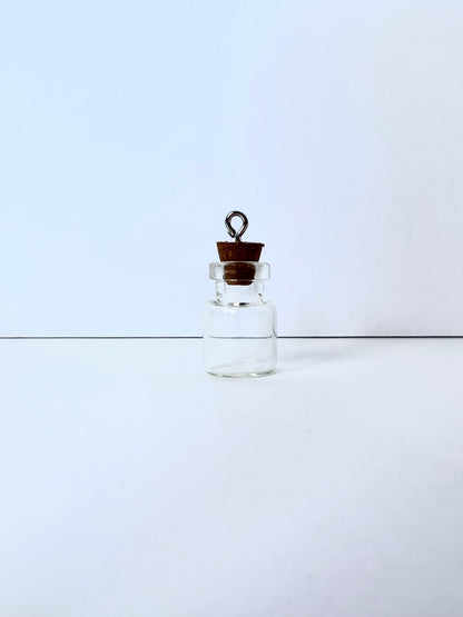 small glass spell jar
